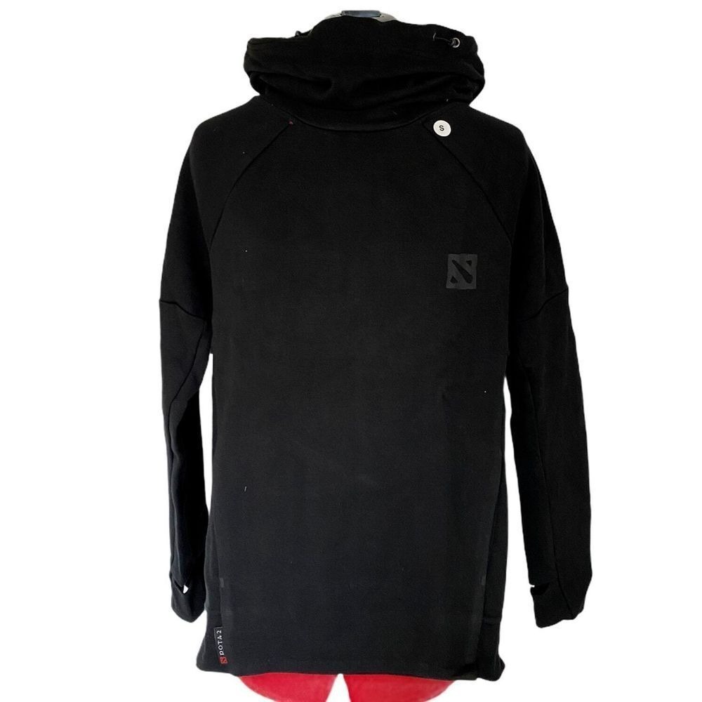 DOTA 2 Hoodie Pullover Black S Small Long Sleeve‎ Drawstring Cosplay Oversized